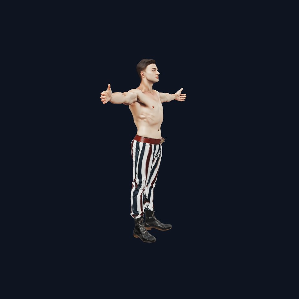 Striped Pants Character model pack